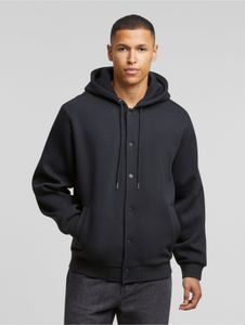 schlichte Urban Classics Herren Jacke Kordelzug Reißverschluss mit Baumwolle Schwarz