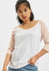modernes Urban Classics Damen Sweatshirt 140 g/m² mit Baumwolle Weiß