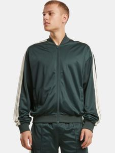 Simple Urban Classics men's jacket with zipper and pockets, green