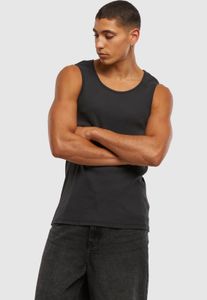 Camiseta elástica moderna para hombre URBAN CLASSICS de algodón, color negro.