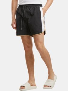 sommerliche Urban Classics Herren Shorts Kordelzug 120 g/m² Schwarz