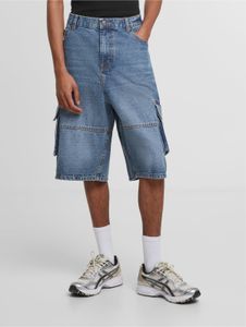 Comodi pantaloncini da uomo Urban Classics con tasche con zip, in cotone, blu