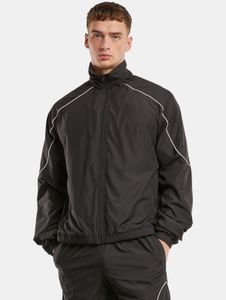 Modern Urban Classics Men's Jacket with Zipper, 68 g/m², Black