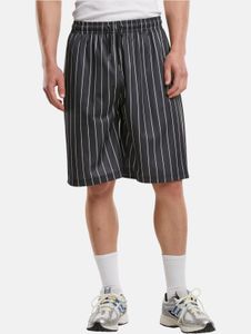 lässige Urban Classics Herren Shorts 250 g/m² Schwarz/Weiß