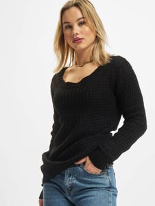 weiches Urban Classics Damen Sweatshirt Schwarz