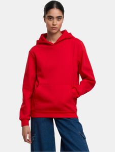 Felpa con cappuccio da donna Modern Urban Classics, in misto pile e cotone, rossa