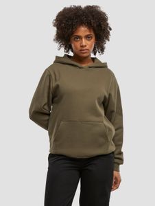 Felpa con cappuccio da donna Modern Urban Classics in pile con cotone, color kaki