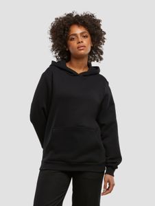 bequemer Urban Classics Damen Hoodie Fleece mit Baumwolle Schwarz