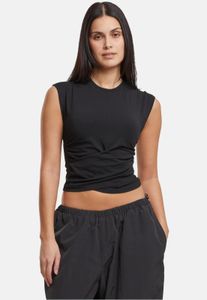 bequemes Urban Classics Damen T-Shirt Stretch Slim Fit mit Baumwolle Schwarz