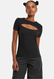 modernes Urban Classics Damen T-Shirt Stretch 190 g/m² mit Baumwolle Schwarz