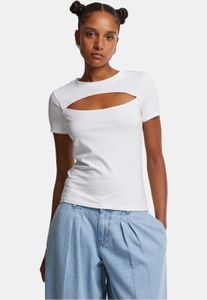modernes Urban Classics Damen T-Shirt Stretch 190 g/m² mit Baumwolle Weiß
