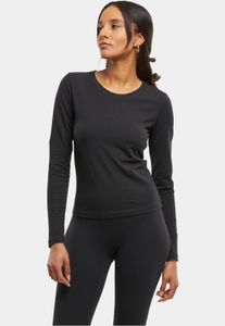 sportliches Urban Classics Damen T-Shirt Slim Fit Stretch 190 g/m² mit Baumwolle Schwarz