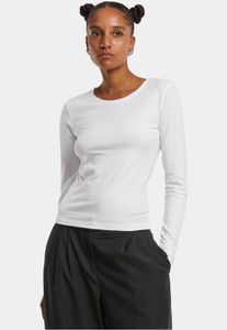 sportliches Urban Classics Damen T-Shirt Slim Fit Stretch 190 g/m² mit Baumwolle Weiß