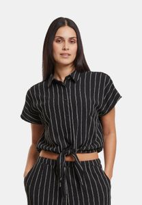 lässiges Urban Classics Damen Polo-Shirt Stretch 170 g/m² Schwarz