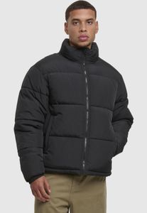 lässige URBAN CLASSICS Herren Jacke Reißverschluss Taschen 90 g/m² Schwarz