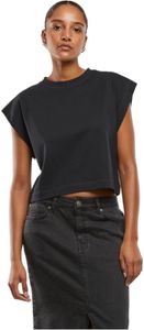 sportliches Urban Classics Damen T-Shirt Oversize 240 g/m² mit Baumwolle Schwarz