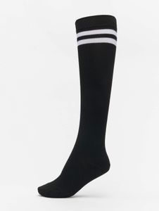 Soft Urban Classics women's socks, stretch rib knit, black/white