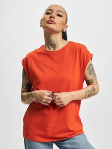 bequemes Urban Classics Damen T-Shirt 140 g/m² mit Baumwolle Orange