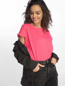 bequemes Urban Classics Damen T-Shirt 140 g/m² mit Baumwolle Pink