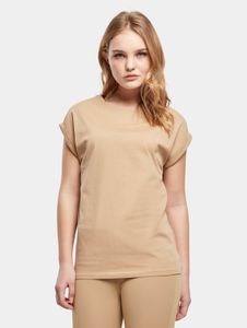 lässiges Urban Classics Damen T-Shirt 140 g/m² mit Baumwolle Beige