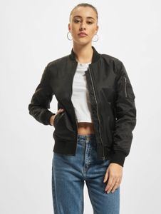 lässige URBAN CLASSICS Damen Jacke 108 g/m² Schwarz
