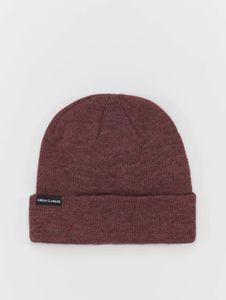 lässige Urban Classics Unisex Cap Kordelzug Reißverschluss Rot-Braun