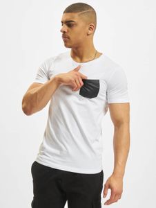 bequemes Urban Classics Herren T-Shirt 190 g/m² mit Baumwolle Weiß/Schwarz