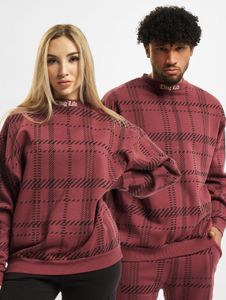 Soft Thug Life unisex sweatshirt with ribbed cuffs and cotton, red