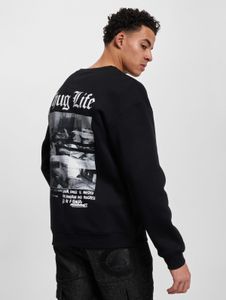 bequemes Thug Life Herren Sweatshirt Schwarz