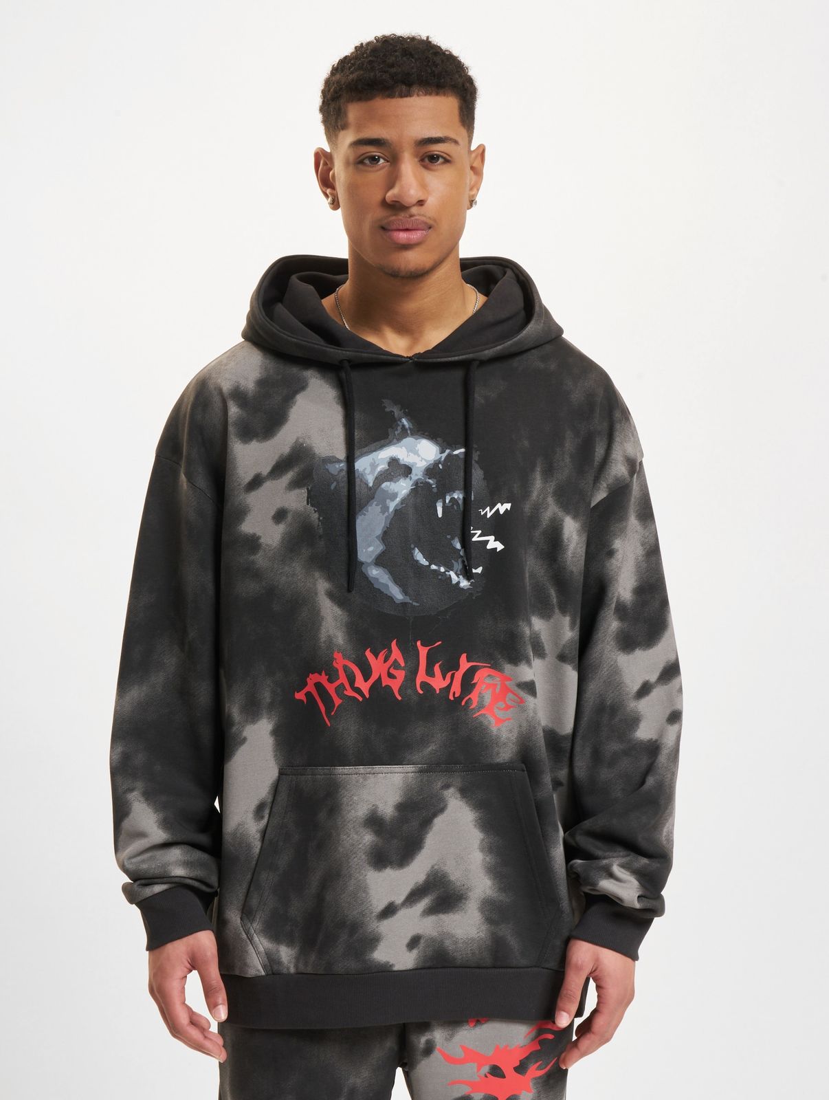 Thug Life Herren Hoodie Baumwolle Schwarz