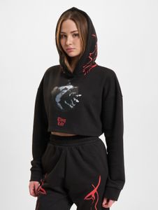Modern Thug Life women's hoodie with cotton, black
