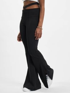 vielseitige Thug Life Damen Hose Stretch Taschen 180 g/m² mit Baumwolle Schwarz