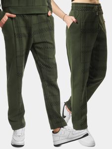 Pantaloni unisex casual Thug Life con coulisse, in cotone, color kaki
