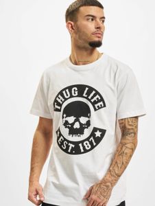 sportliches Thug Life Herren T-Shirt mit Baumwolle Weiß