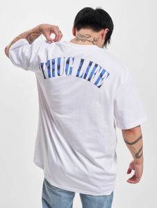 sportliches Thug Life Herren T-Shirt Oversize 240 g/m² mit Baumwolle Weiß