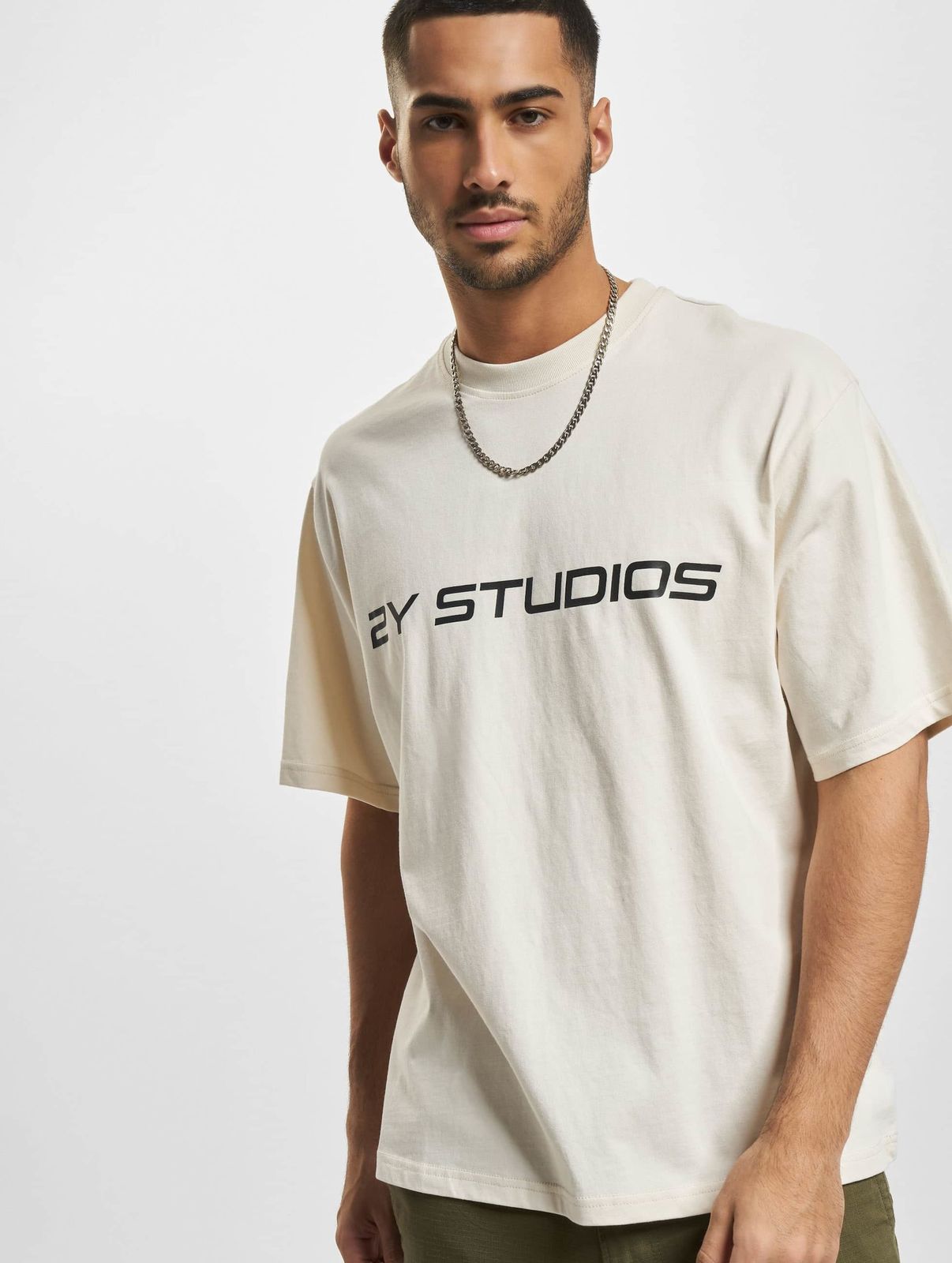 2Y Studios Herren T-Shirt Oversize aus Baumwolle