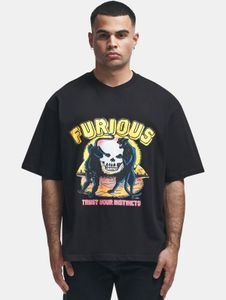 bequemes 2Y Studios Herren T-Shirt Oversize 300 g/m² mit Baumwolle Schwarz