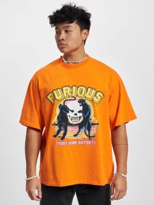 sportliches 2Y Studios Herren T-Shirt Oversize 300 g/m² mit Baumwolle Orange