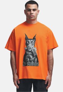 Camiseta oversize informal para hombre de 2Y Studios, 300 g/m², algodón, naranja.