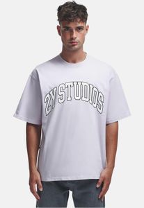 Comfortable 2Y Studios men's oversized T-shirt, 300 g/m², cotton, violet