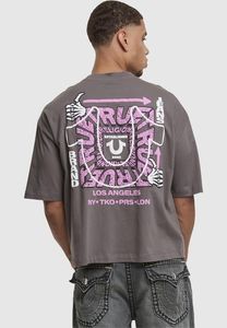 Sporty True Religion men's t-shirt with cotton, grey