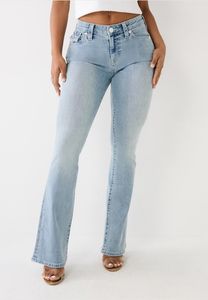 Stylish True Religion women's stretch jeans with cotton, blue