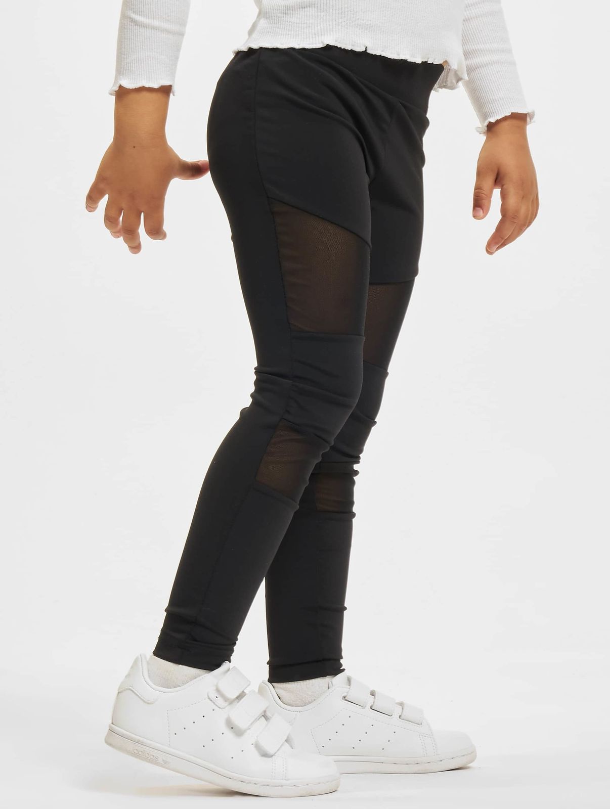 URBAN CLASSICS Unisex Hose Stretch Mesh Schwarz