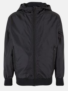 schlichte Urban Classics Unisex Jacke Reißverschluss Kapuze 75 g/m² Schwarz