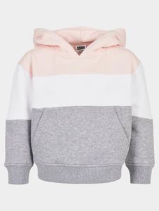 Felpa con cappuccio oversize unisex Urban Classics, morbida, 300 g/m², cotone, grigio/bianco/crema