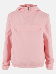 Pull unisexe confortable Urban Classics avec fermeture éclair et capuche, 68 g/m², rose