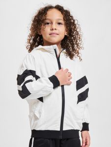 schlichte Urban Classics Unisex Jacke Reißverschluss Kapuze 90 g/m² Weiß/Schwarz