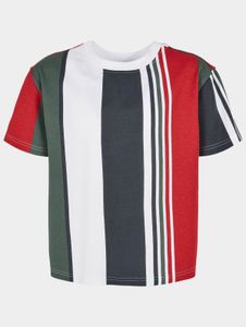 sportliches Urban Classics Unisex T-Shirt Oversize 220 g/m² mit Baumwolle Weiß/Bunt