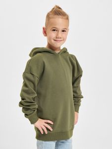 Felpa con cappuccio unisex Casual Urban Classics con polsini e cappuccio a coste, cotone 300 g/m², color kaki