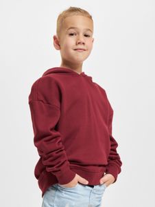 Comfortable Urban Classics unisex hoodie with ribbed cuffs and hood, 300 g/m² cotton, red